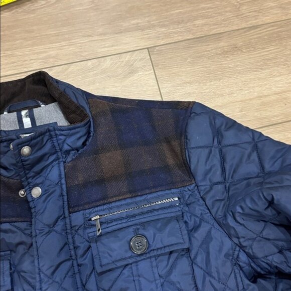 Cole Haan Signature Mixed Media Quilted Jacket size large - Picture 5 of 10